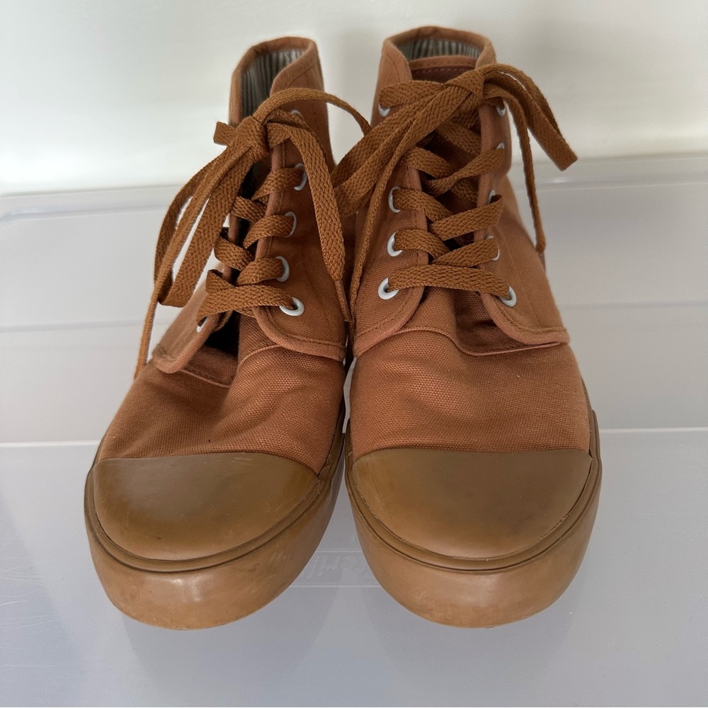 Bangs High Top Canvas Sneakers Size 8